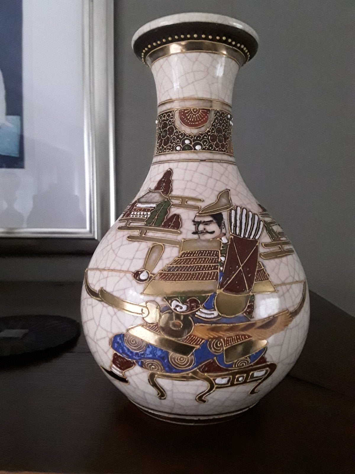 Antieke Japanse satsuma vaas, Antiek en Kunst, Ophalen of Verzenden