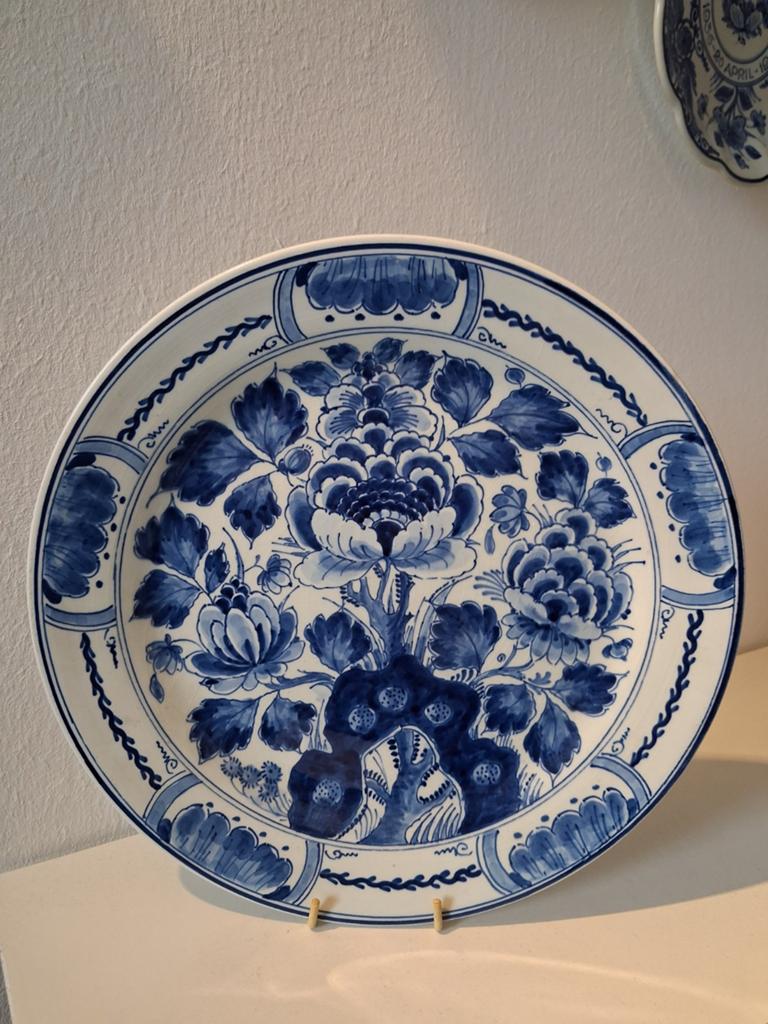 Prachtig delfts blauw bord, Ophalen of Verzenden