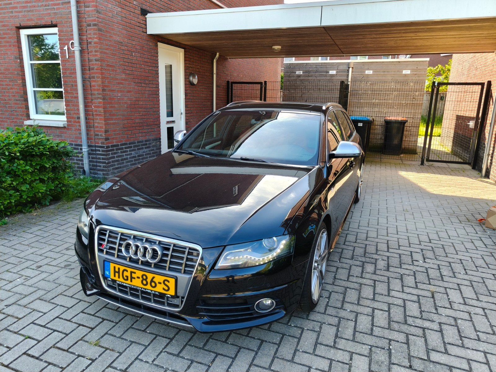 Audi S4 Avant 3.0 Supercharger speciale aluminium look, Auto's, Audi, 1970 kg, Adaptive Cruise Control, Zwart, 2995 cc