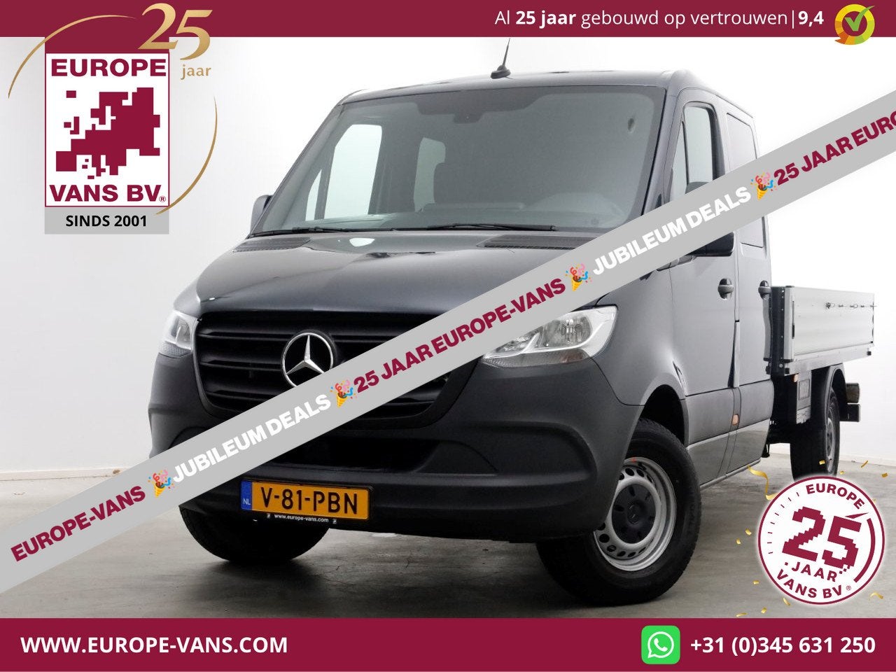 Mercedes-Benz Sprinter 317 CDI 170pk 9G Automaat D.C. Open L, Auto's, Bluetooth, Achterwielaandrijving, Gebruikt, Euro 6