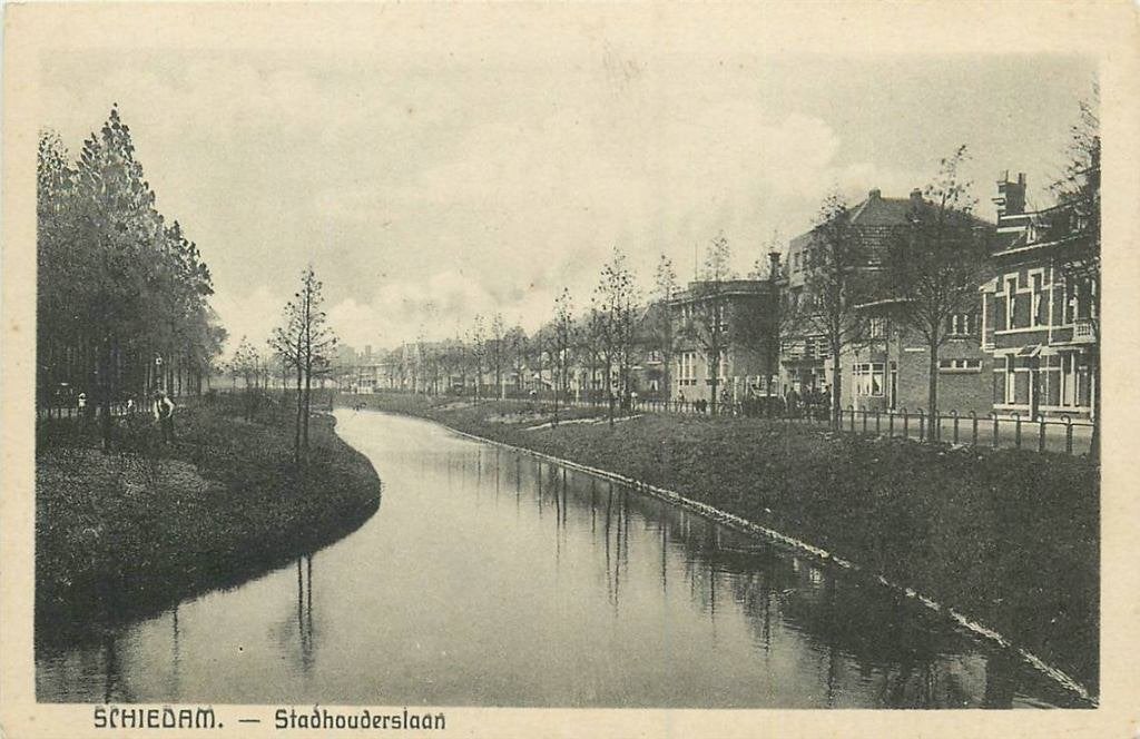 388-508-039 Schiedam Stadhouderslaan, Verzenden, Voor 1920, Zuid-Holland
