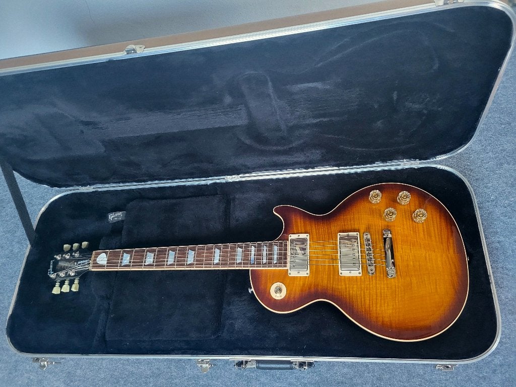 Gibson Les Paul 2015 100th Cherry Sunburst., Muziek en Instrumenten, Ophalen, Zo goed als nieuw, Semi-solid body, Gibson