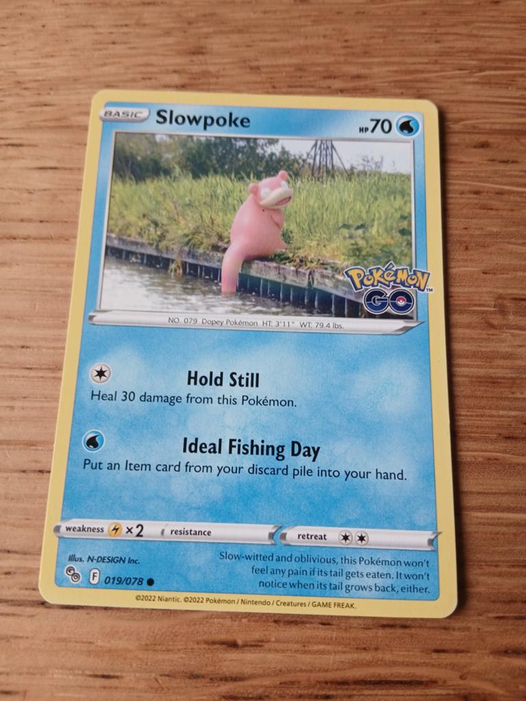Pokémon GO Slowpoke Kaart - 019/078, Ophalen of Verzenden, Nieuw, Losse kaart