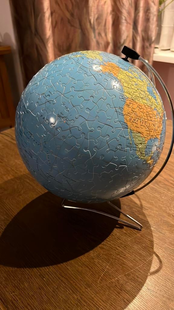 Wereldbol puzzel van Ravensburger, Ophalen of Verzenden, 500 t/m 1500 stukjes