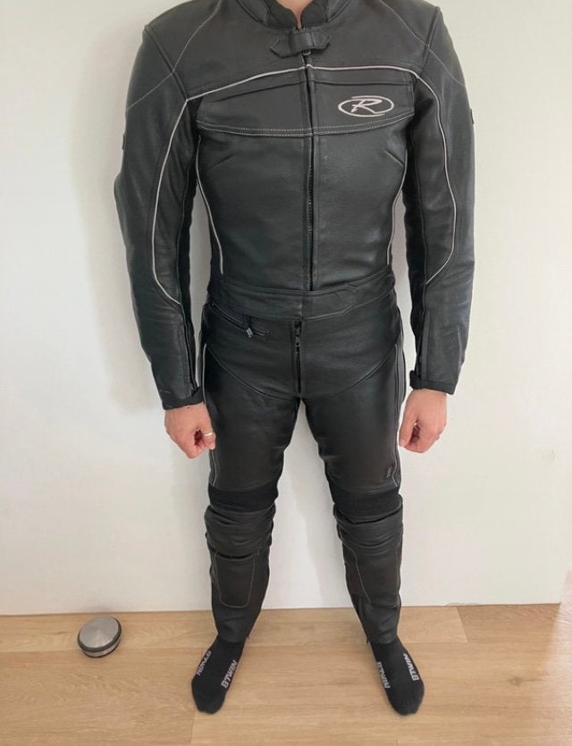 Dames combi motorpak M broek+ jas zwart leer, Combipak, Polo, Ophalen of Verzenden, Dames