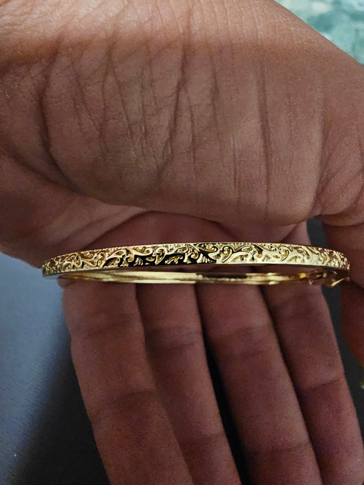 Gouden Armband met Gedetailleerd Patroon, Ophalen of Verzenden, Nieuw, Goud, Goud