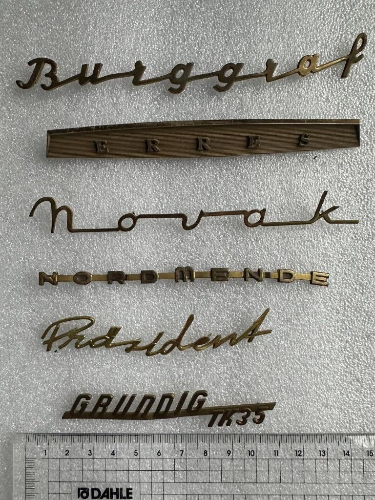 Logo-emblemen Electronica -div. merken, Ophalen of Verzenden, Gebruikt