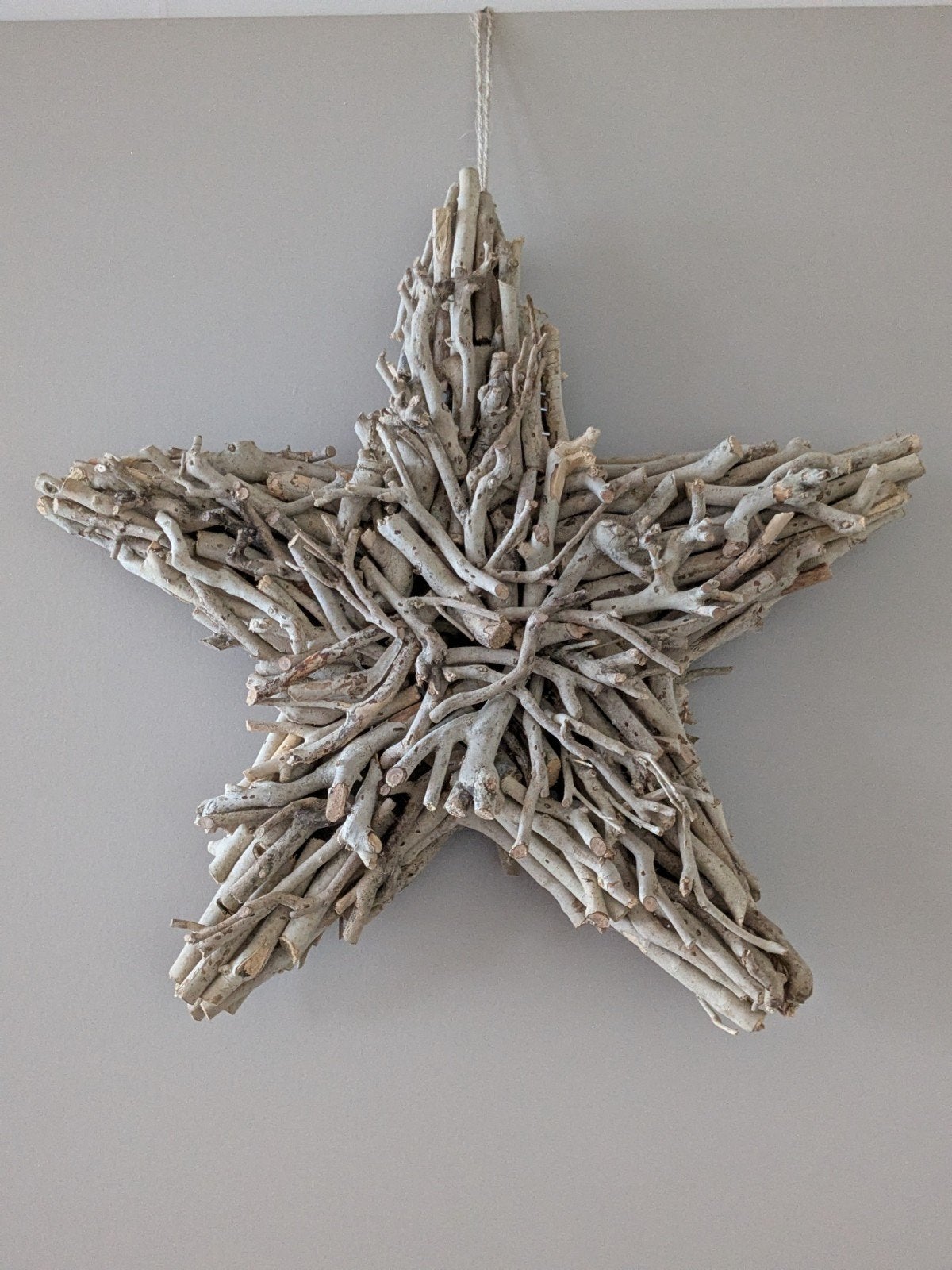 Decoratieve Ster van Drijfhout - Landelijke Stijl, Hout, Beige, Ophalen of Verzenden, Landelijk