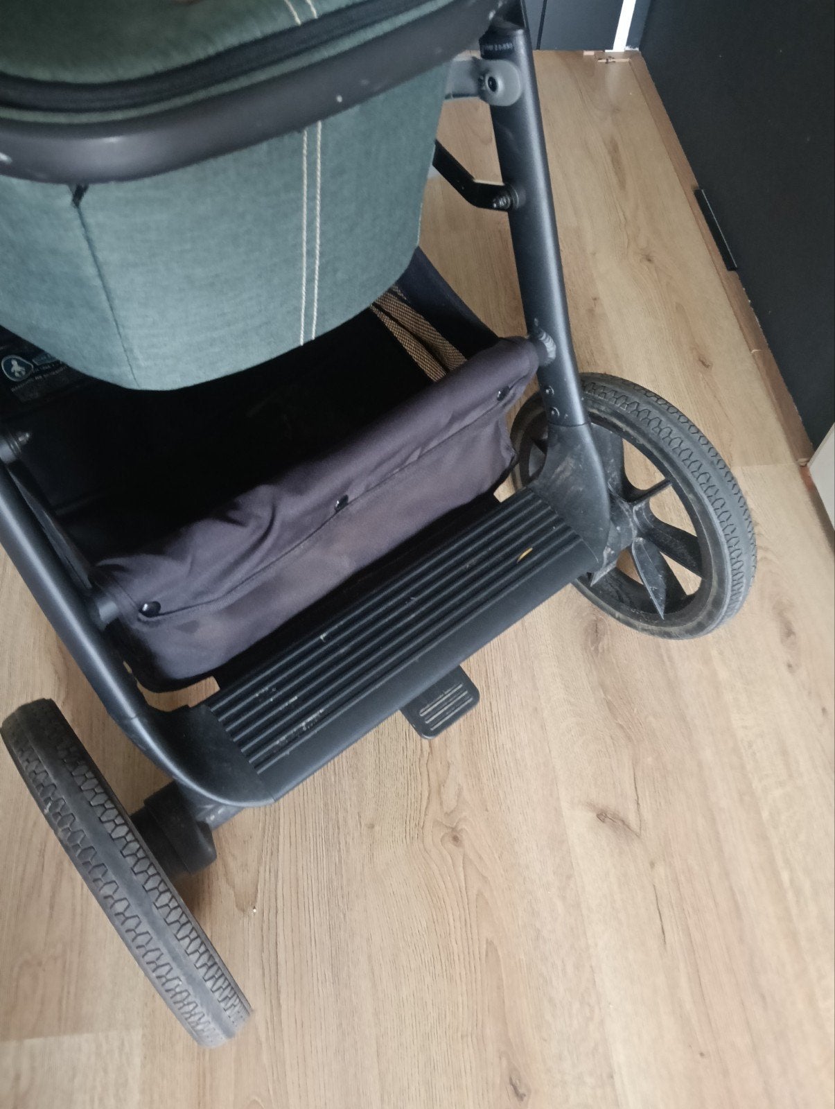 kinderwagen uitgebreid met plankje en voetenzak, Gebruikt, Combiwagen, Met reiswieg, Ophalen