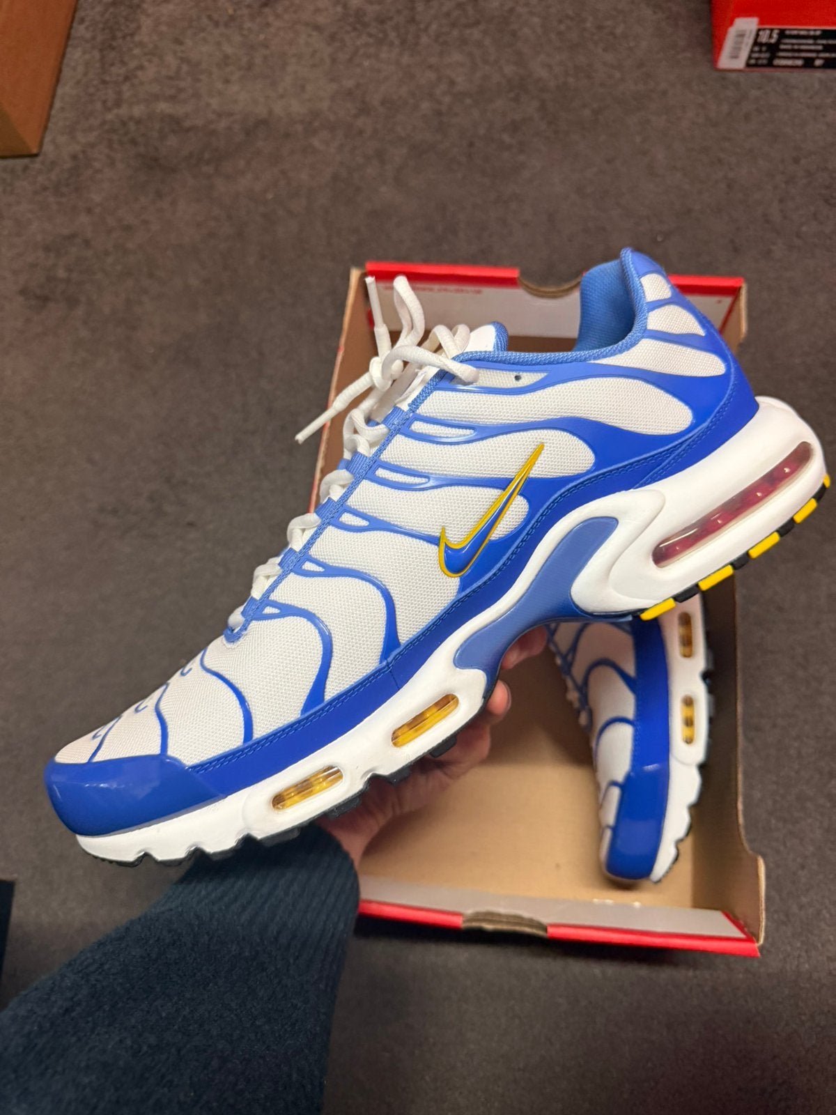 Nike Air Max Plus Lyon Blue - 48.5, Blauw, Nieuw, Ophalen of Verzenden, Sneakers of Gympen