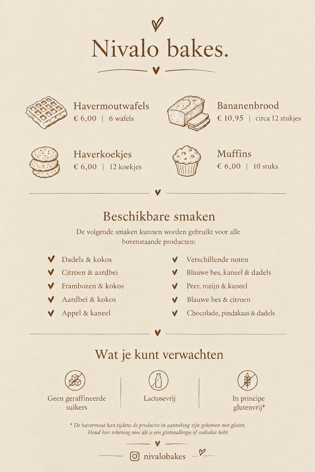 Te koop: zelfgemaakte baksels, zie foto’s, Ophalen