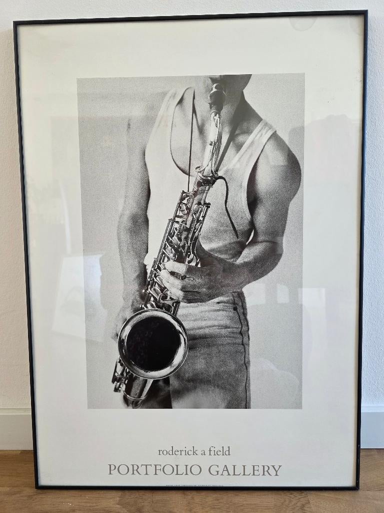 Jazz poster Roderick A. Field, Verzamelen, Ophalen, Rechthoekig Staand, Met lijst, Zo goed als nieuw