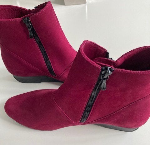 Arche Anykem nubuck roze laarsjes mt 38, sleehak, nieuwstaat, Lage of Enkellaarzen, Ophalen of Verzenden, Zo goed als nieuw, Arche