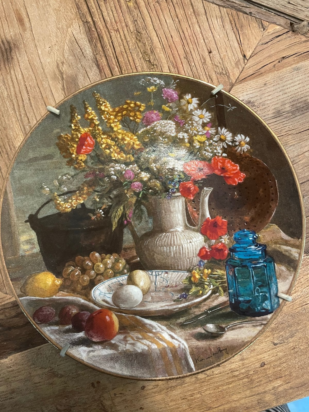 Royal Mosa "Ochtend Stilleven" sierbord - Kees van den Berg, Ophalen of Verzenden