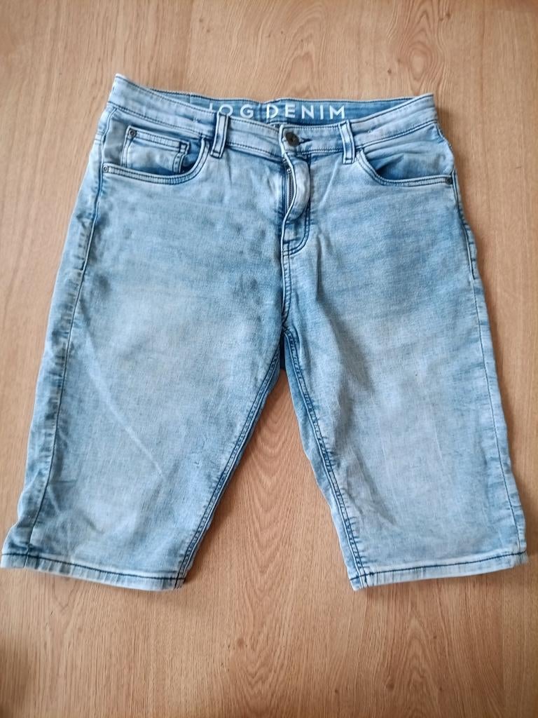 JOG DENIM korte broek - lichtblauw, Blauw, W32 (confectie 46) of kleiner, Ophalen of Verzenden, Gedragen