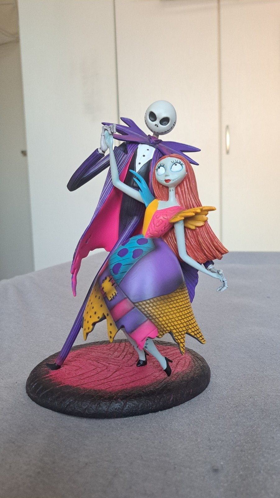 Jack en Sally beeldje - The Nightmare Before Christmas, Ophalen, Overige figuren, Zo goed als nieuw, Beeldje of Figuurtje