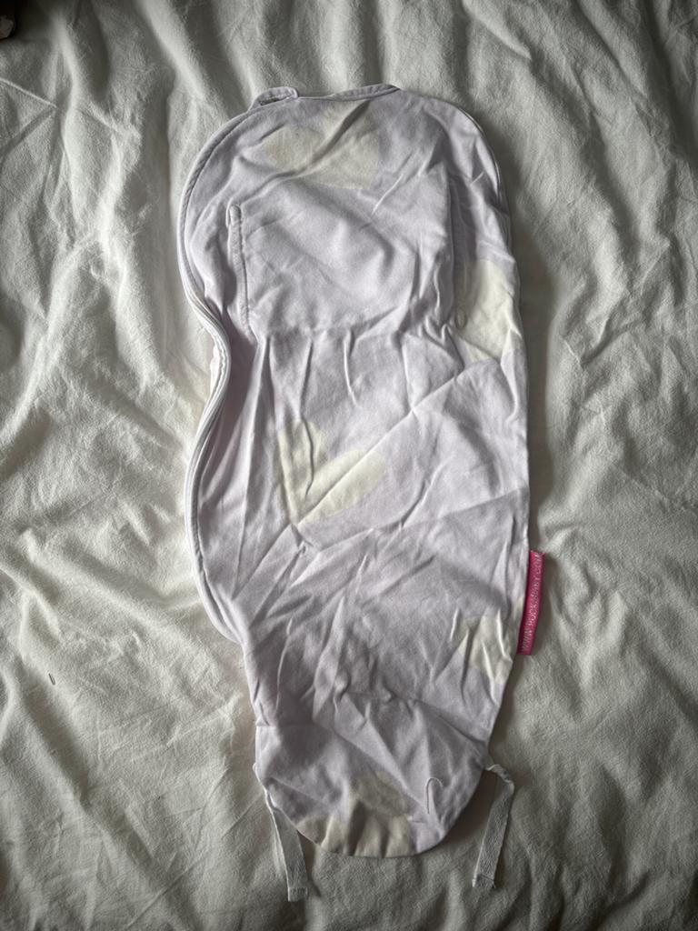 Puckababy Inbaker Slaapzak Original Piep 0-3 mnd Lila Hartje, Ophalen of Verzenden, Zo goed als nieuw