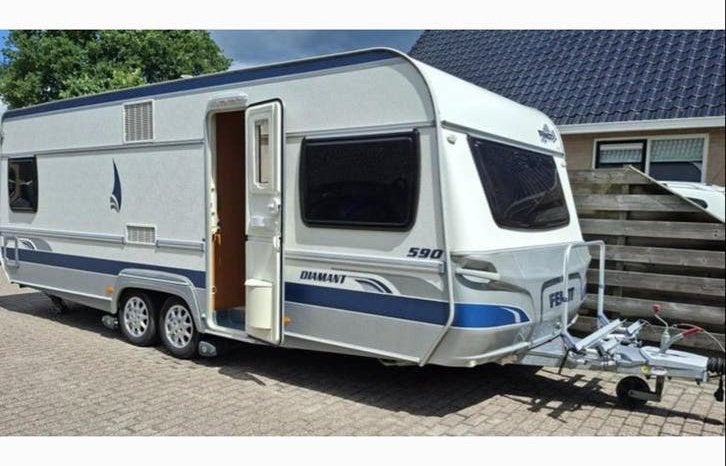 Fendt Diamant 590 TF - Ruime en complete caravan, Vast bed, Particulier, Fendt, 5 tot 6 meter