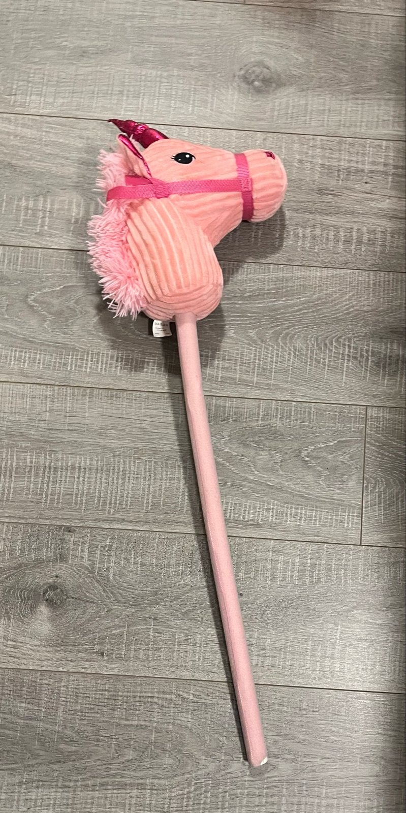 Roze Speelgoed Paard met Stok - Hobby Horse, Kinderen en Baby's, Ophalen, Zo goed als nieuw, Meisje
