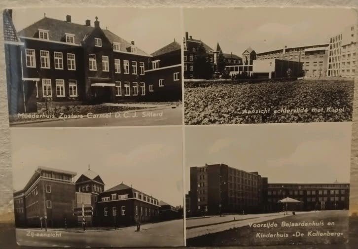 4 Luik Sittard Moederh.Zusters Carmel /Bejaarde en Kinderh., Foto, Ophalen of Verzenden, Zo goed als nieuw, 1940 tot 1960