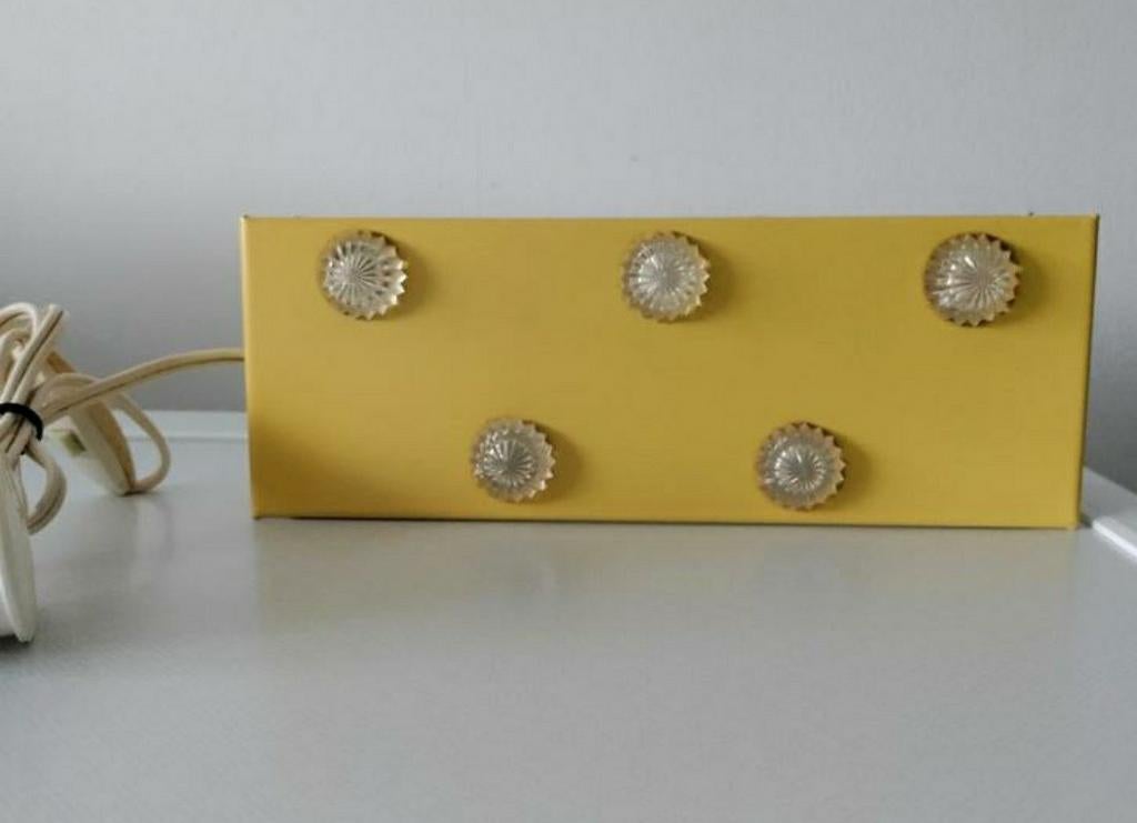 Schemerlampje,RETRO,wand,GEEL,muur,bed,1960,bedlampje, Ophalen of Verzenden, Zo goed als nieuw, Metaal, RETRO  1960/1970