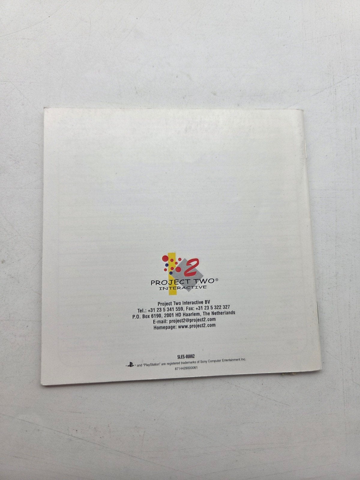 DODGEM ARENA - PlayStation 1 (PS1) - Handleiding, Spelcomputers en Games, Gebruikt, Project2@project2.com, P.O. Box 6190, 2001 HD Haarlem, The Netherlands