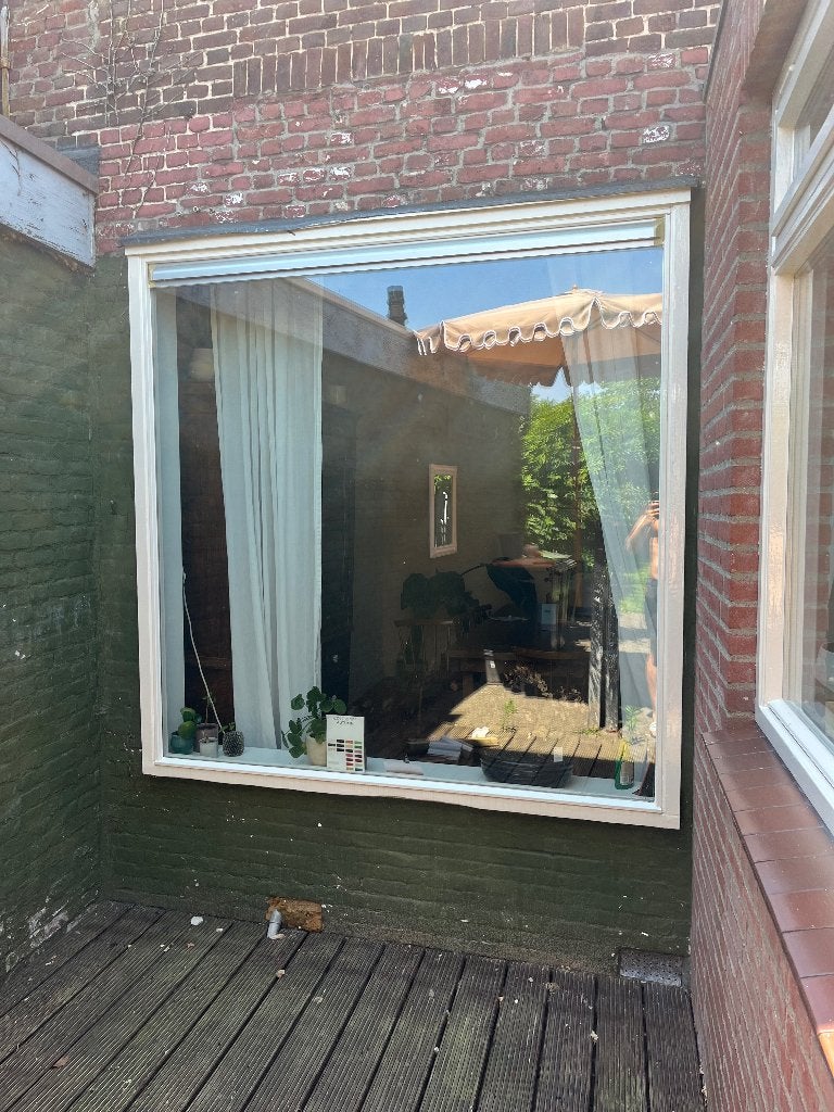 Kozijn met down lufter, Ophalen, Gevelraam of Ruit, 160 cm of meer, Zo goed als nieuw