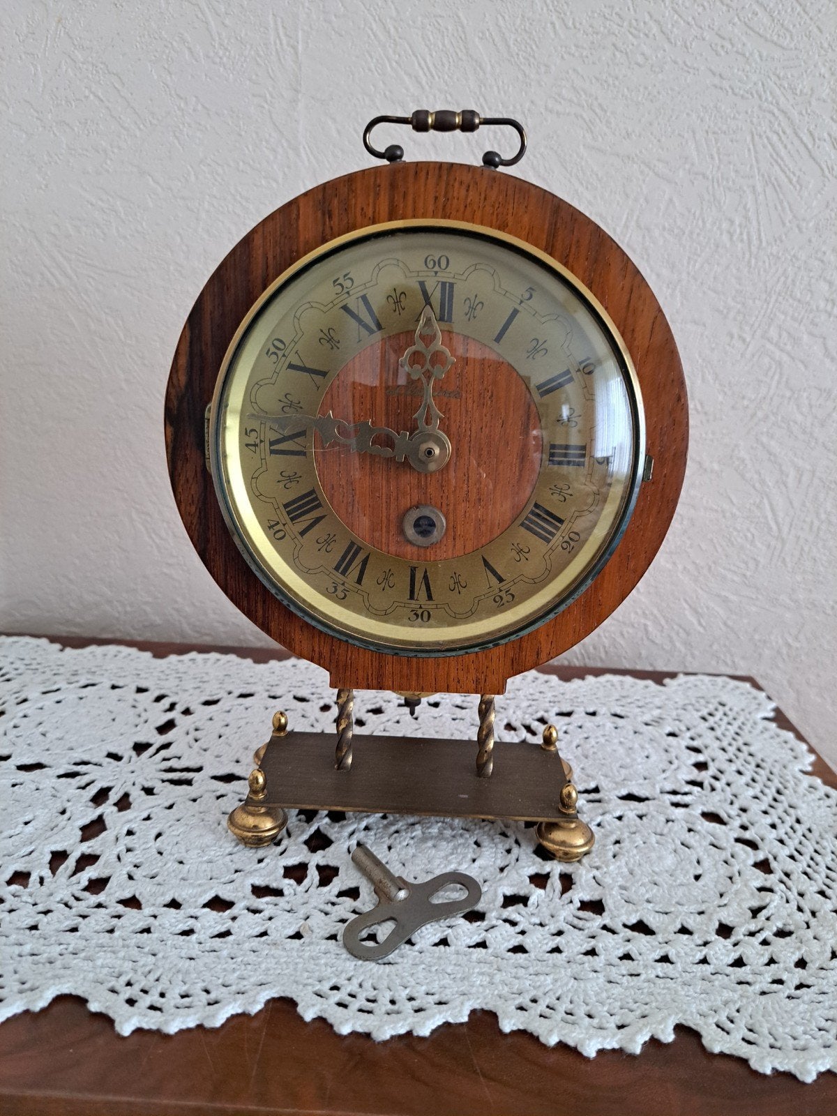 Vintage Lizana Tafelklok Jaren '70, Antiek en Kunst, Ophalen of Verzenden