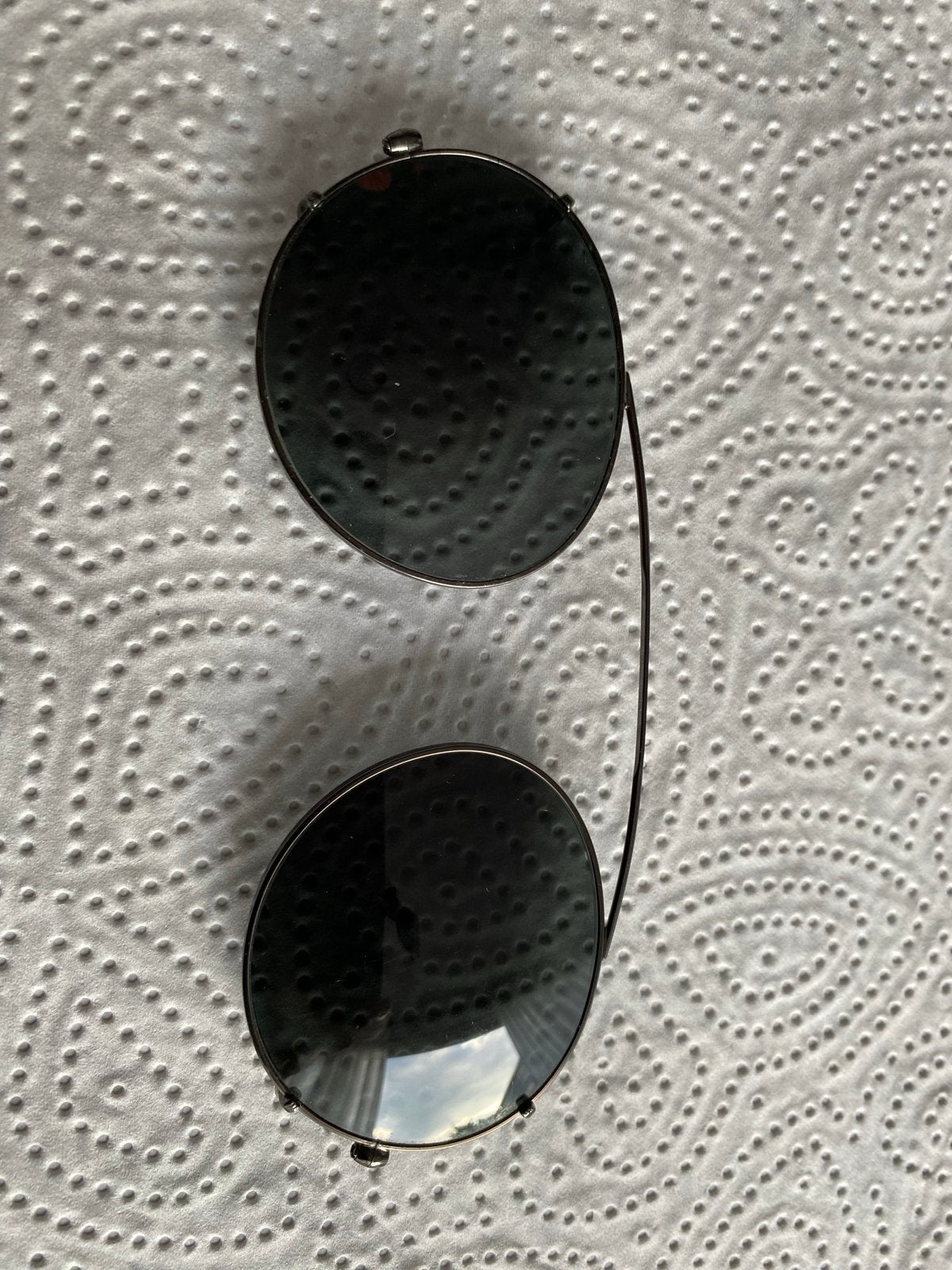 Vintage Giorgio Armani Clip-on Zonnebril Jaren '90, Overige merken, Gebruikt, Zonnebril, Zwart