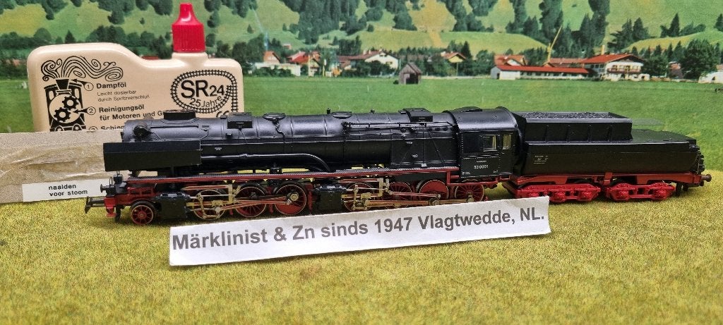 Märklin 3102  Stoomlok BR 53 'Borsig' vd DRG +dubbel rook., Wisselstroom, Locomotief, Ophalen of Verzenden, Zo goed als nieuw