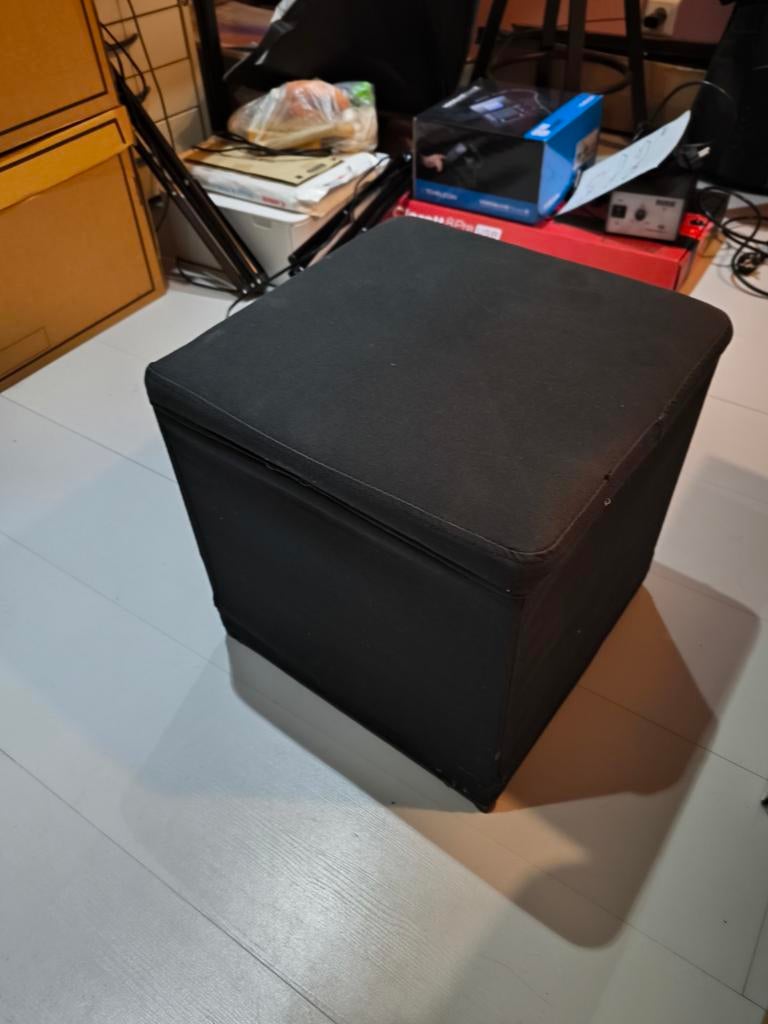 Opberg poef, Ophalen of Verzenden, Rond, Minder dan 50 cm, Minder dan 50 cm