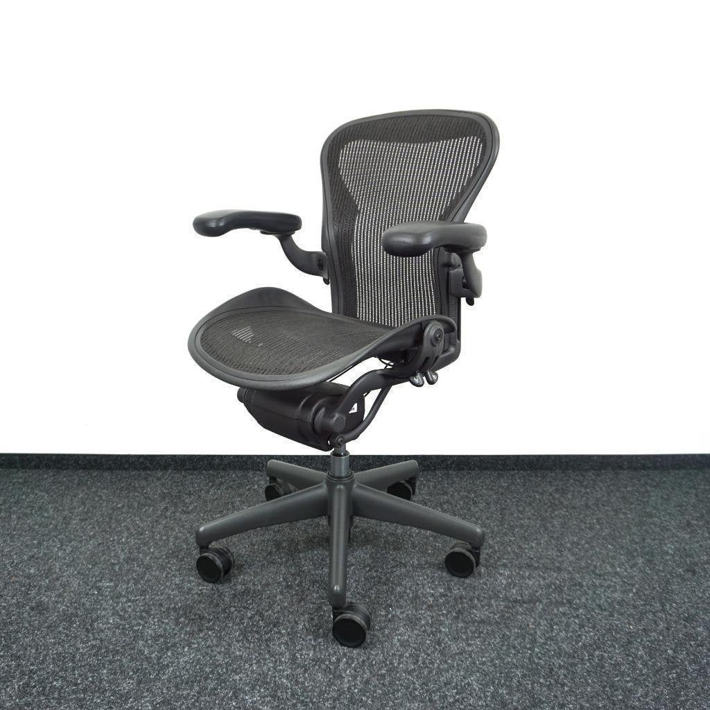 Herman Miller Aeron type A Bureaustoel | Ergonomisch, Huis en Inrichting, Bureaustoelen, Gebruikt, -, Zwart, -