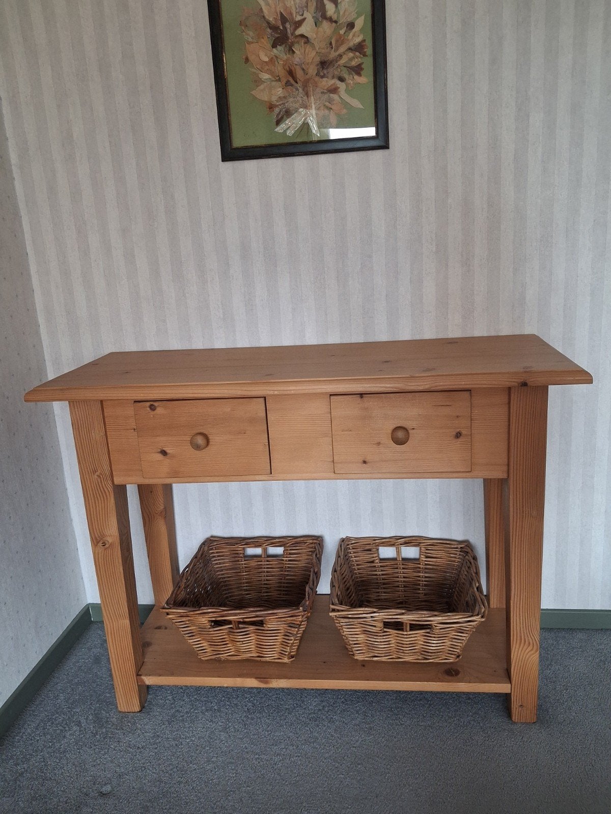 Sidetable, Ophalen, Gebruikt, 100 tot 150 cm, Grenenhout