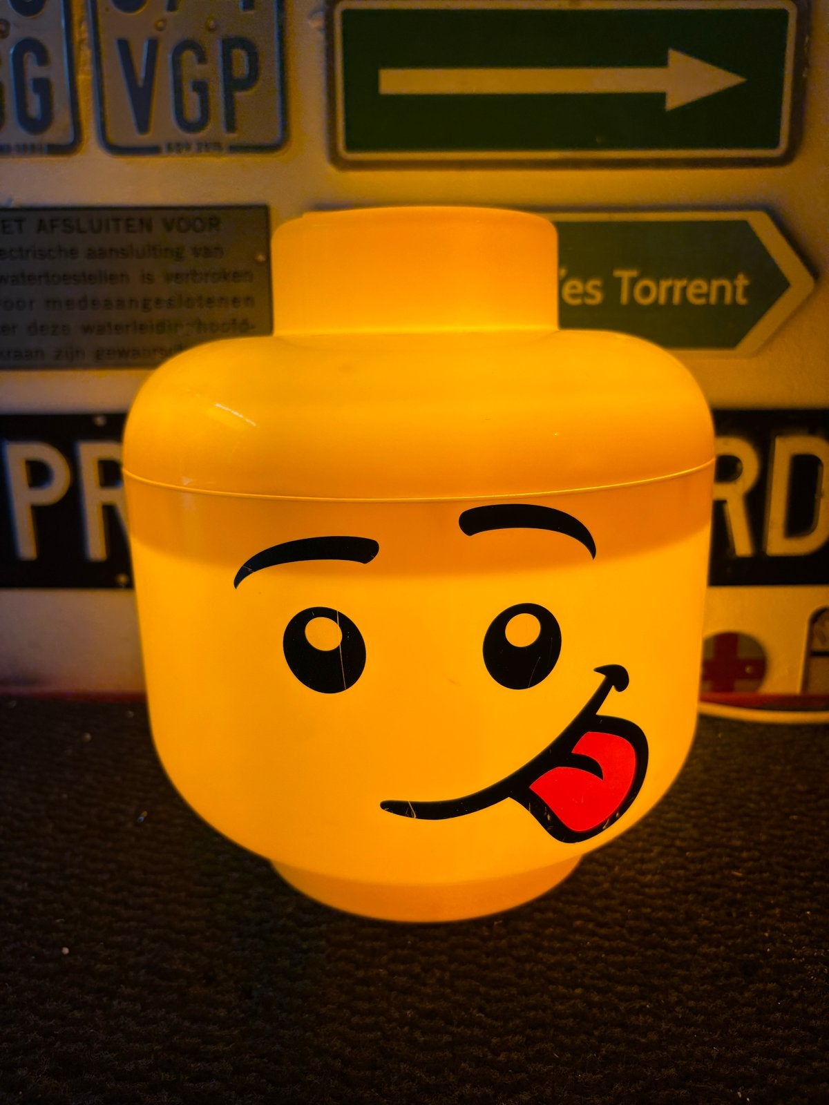 XL LEGO lichtbak / lichtreclame, Verzamelen, Merken en Reclamevoorwerpen, Verzenden, Zo goed als nieuw, Lichtbak of (neon) lamp