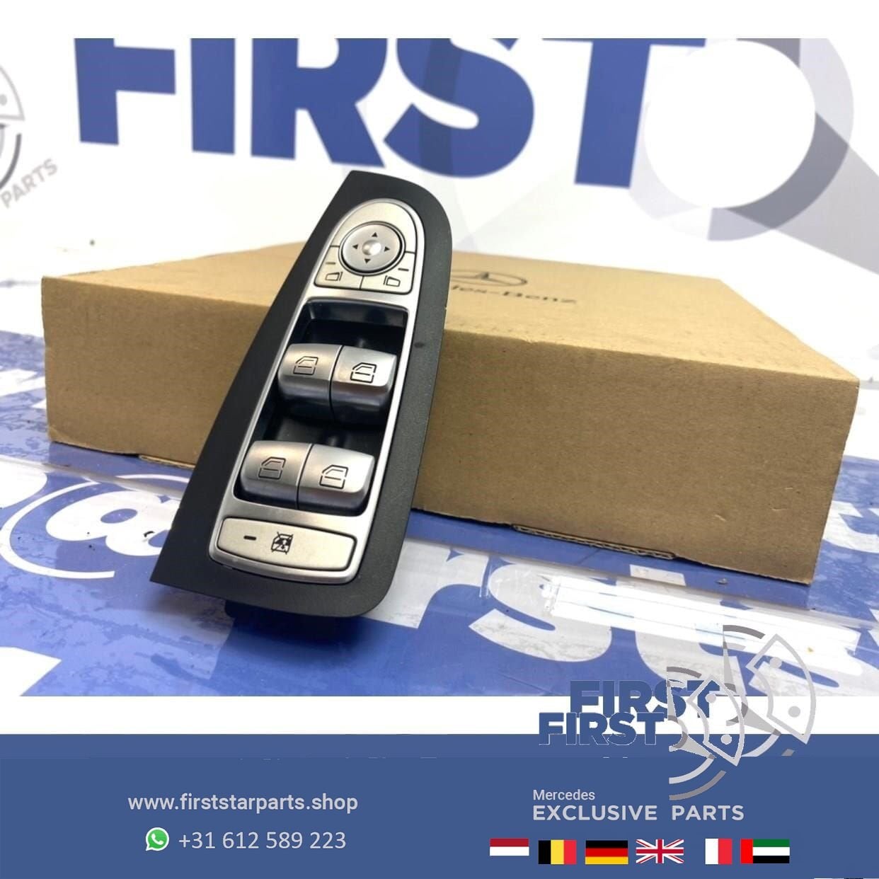 W205 W213 RAAM BEDIENING SCHAKELAAR Mercedes C + E Klasse 20, Gebruikt, -, Ophalen of Verzenden, -