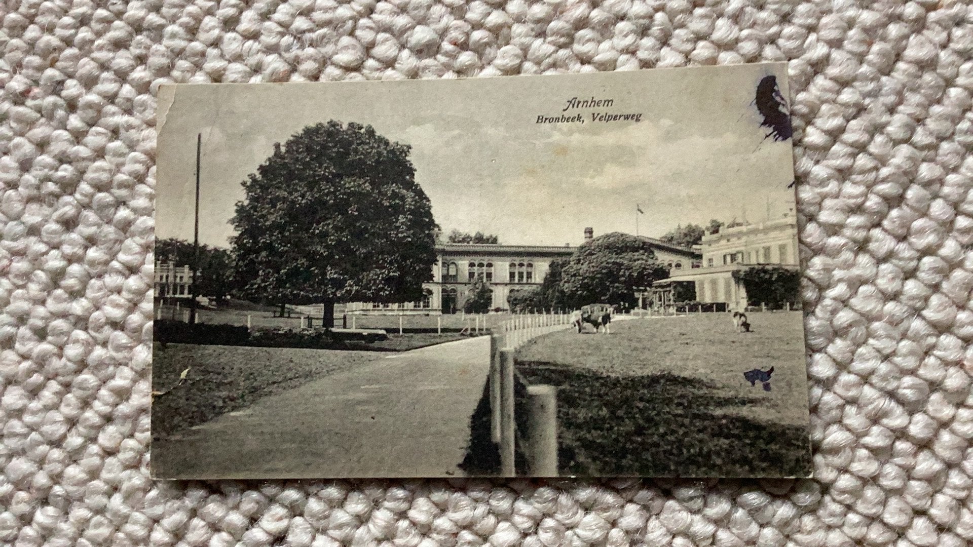 Ansichtkaart Arnhem Velperweg Bronbeek 1919. 936, Verzamelen, Ophalen of Verzenden, Voor 1920, Gelopen, Gelderland