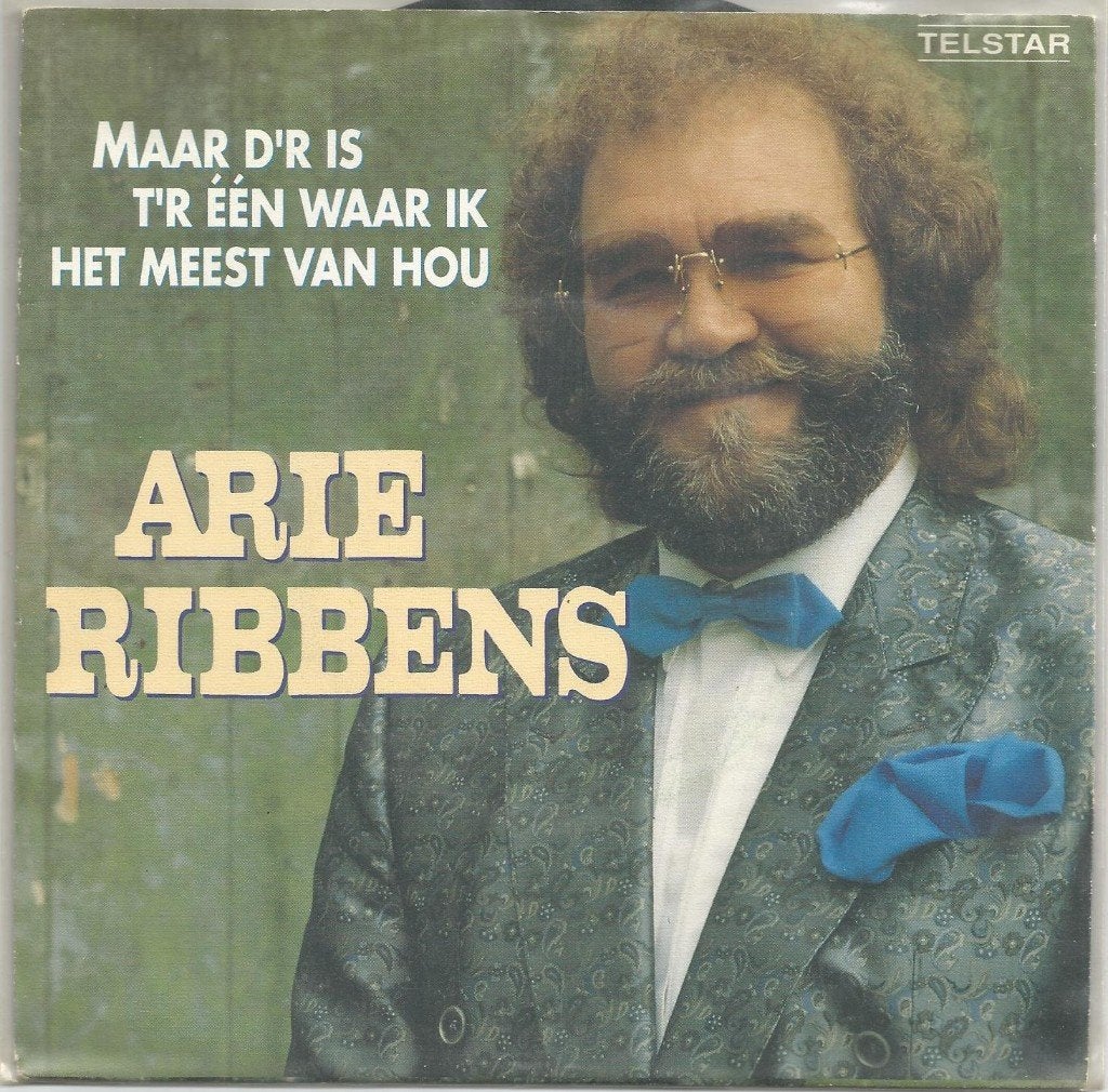 Arie Ribbens ‎: Vanavond Gaan We Stappen (1987), Fotohoes, 7 inch, Ophalen of Verzenden, Zo goed als nieuw