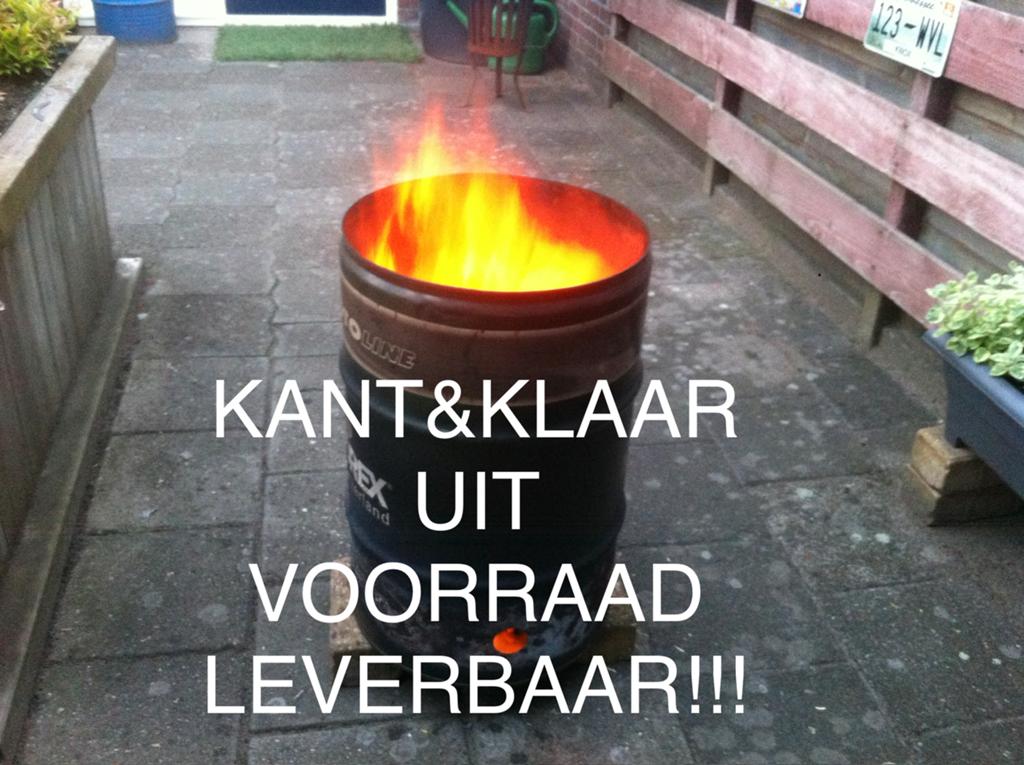 Vuurton Stookton Brandton Olieton Olievat Oliedrum Barrel, Ophalen of Verzenden, Nieuw, Vuurton