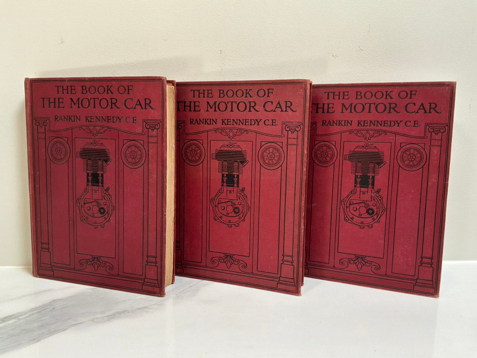 The book of The Motor Car (3-delig) ca 1911, Ophalen of Verzenden