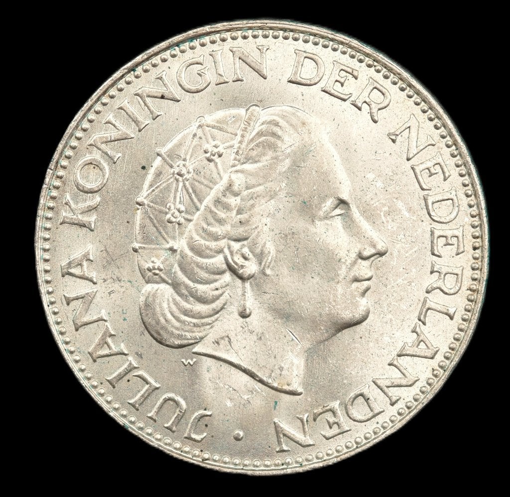 1964 Rijksdaalder Juliana FDC, Koningin Juliana, Verzenden, Zilver, Losse munt