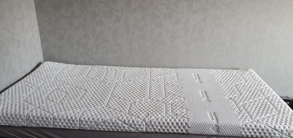 Koudschuim topmatras Emma Diamond - 90 x 200x8 cm, Ophalen, 90 cm, Eenpersoons, Zo goed als nieuw