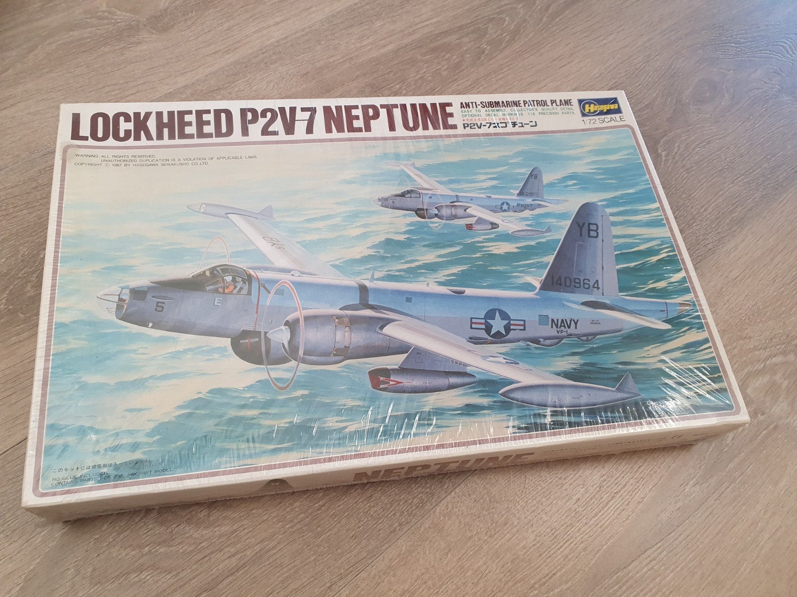 Hasegawa Lockheed P2V-7 Neptune 1:72 bouwdoos geseald, Nieuw, Ophalen of Verzenden, Vliegtuig, Hasegawa
