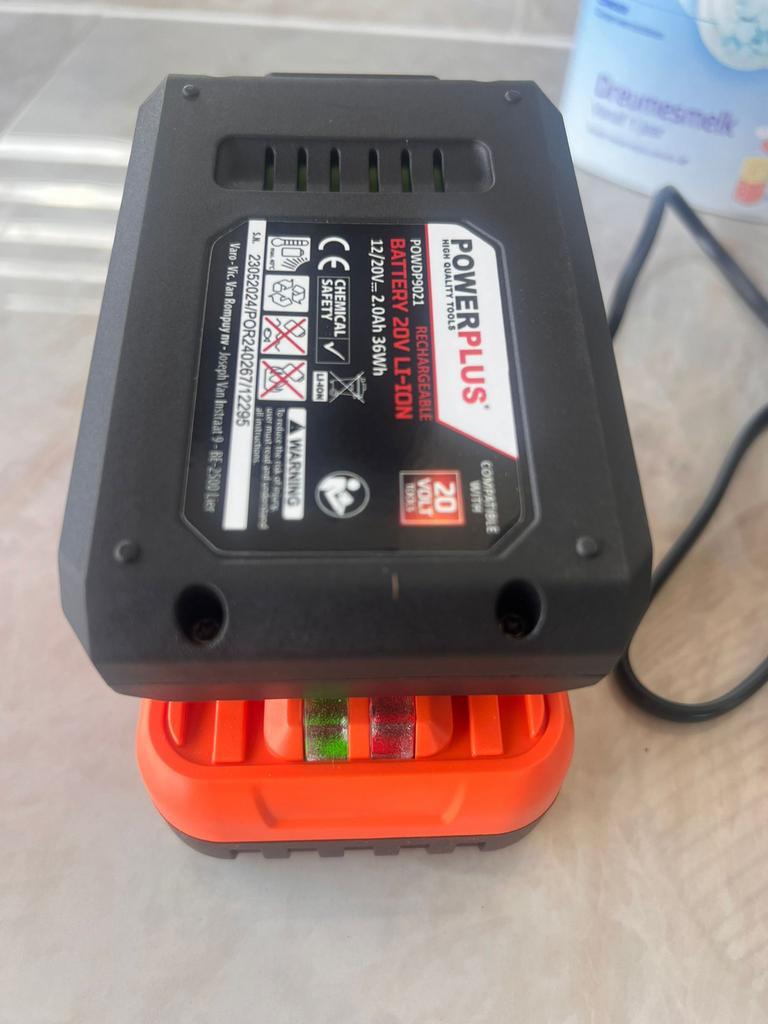 PowerPlus Accu Grasmaaier - Zo goed als nieuw, Ophalen of Verzenden, Zo goed als nieuw, Accu-grasmaaier