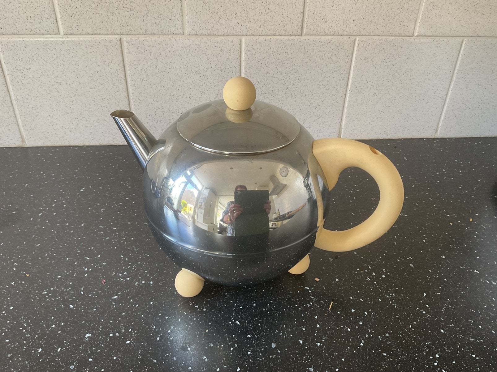 Dubbelwandige theepot Bredemeijer, Ophalen of Verzenden, Rvs