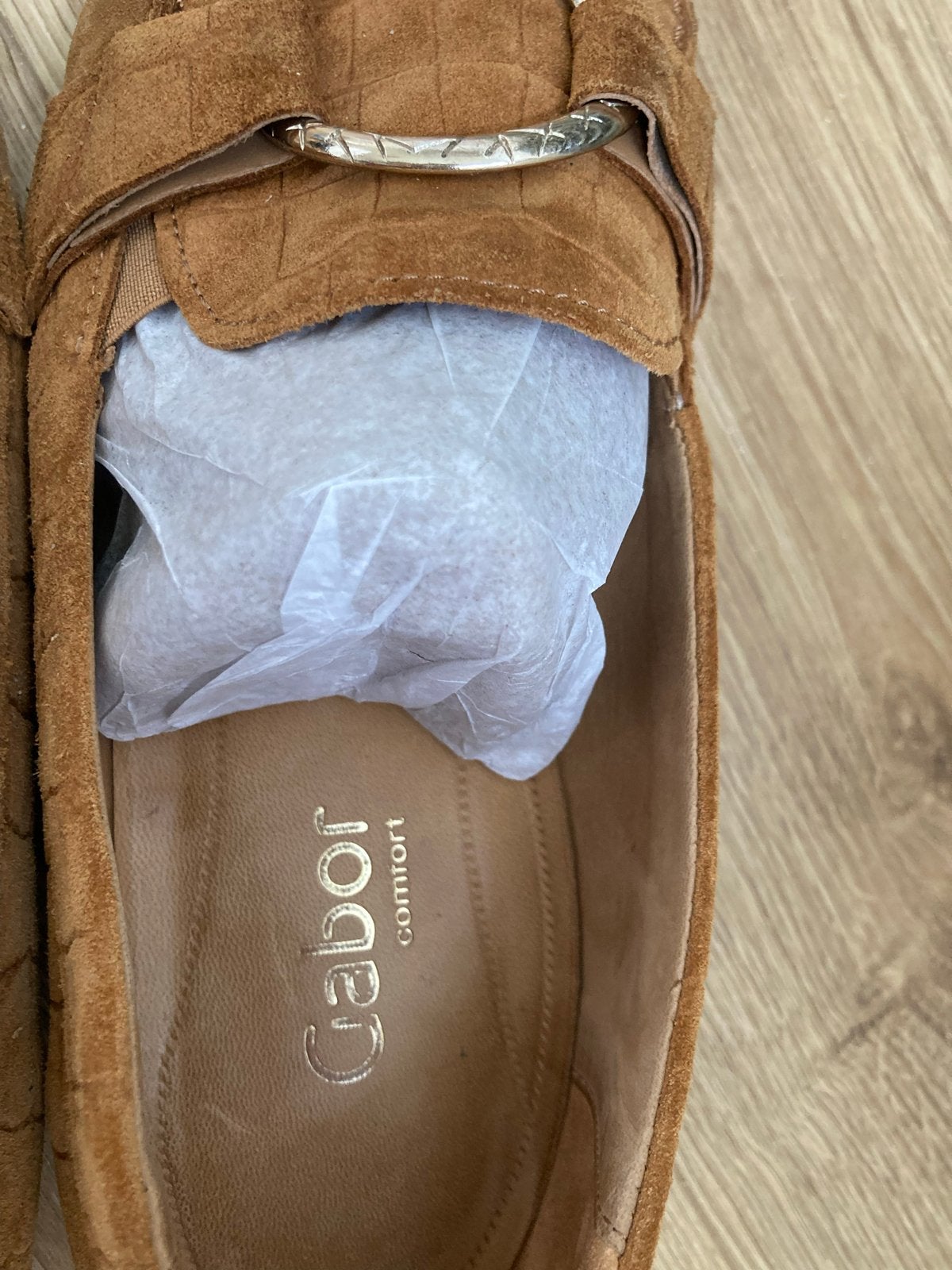 Gabor Comfort loafers maat 6 (39) met krokodillenprint, Kleding | Dames, Schoenen, Ophalen of Verzenden, Zo goed als nieuw, Bruin