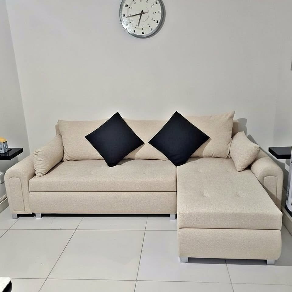 Comfortabele 3-zits slaapbank – Moderne stijl, Ophalen, Luxe, 200 tot 250 cm, Driepersoons