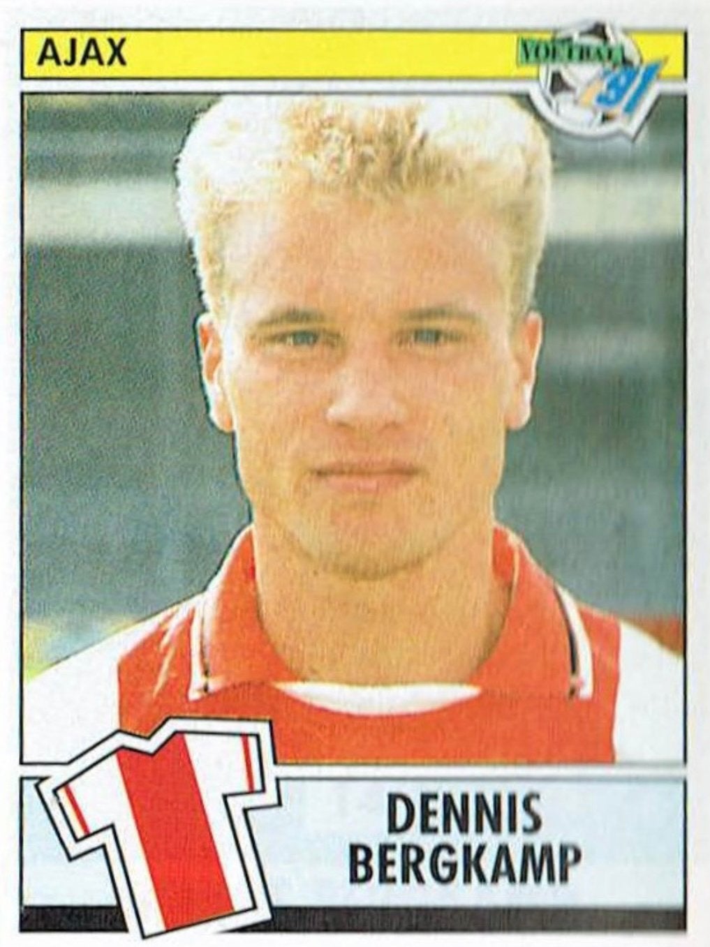 Dennis Bergkamp --- GEZOCHT, Ophalen of Verzenden, Zo goed als nieuw, Sticker