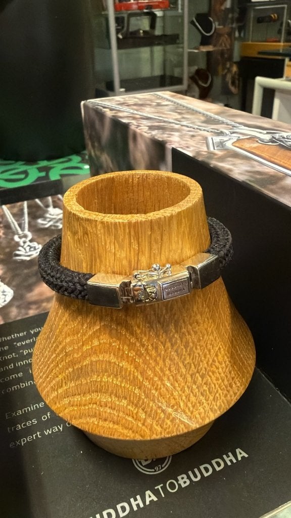 BUDDHA TO BUDDHA ARMBAND TYPE 780BL C+ DENISE CORD € 89,95, Ophalen of Verzenden, Zo goed als nieuw, Zilver, Zilver