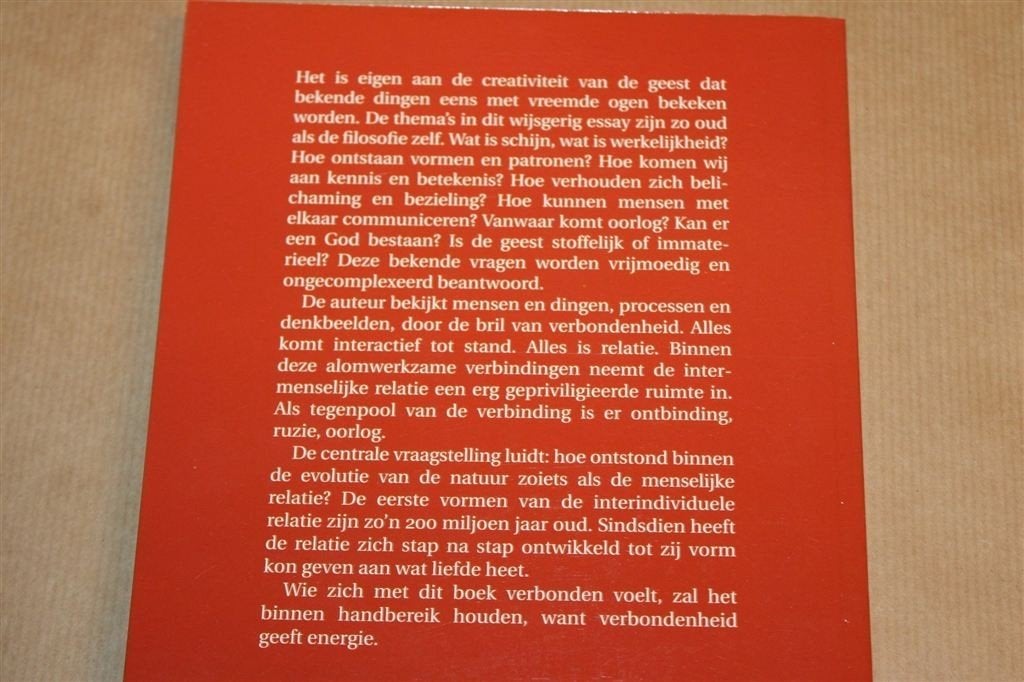 Verbondenheid — Cuvelier, Filosofie van Relaties, Ophalen of Verzenden, Zo goed als nieuw, Algemeen