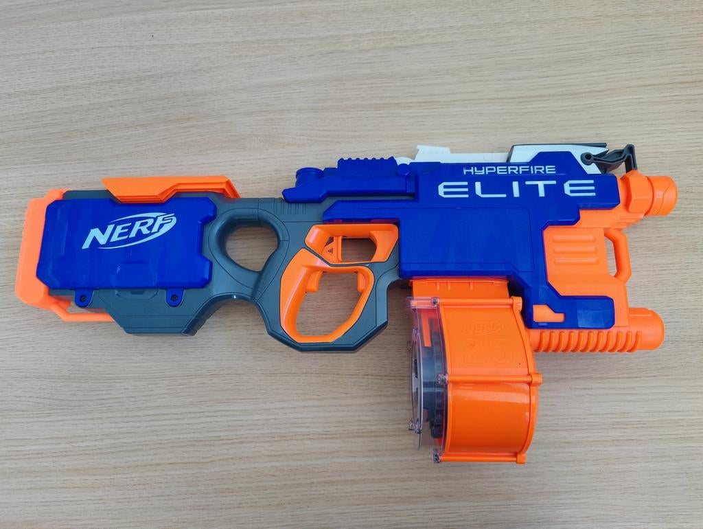 Nerf Elite HyperFire Blaster - Zo goed als nieuw, Ophalen, Zo goed als nieuw
